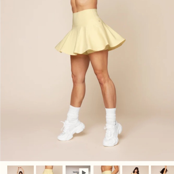 POPFLEX Twirl Skort - Buttercream yellow - Picture 7 of 8
